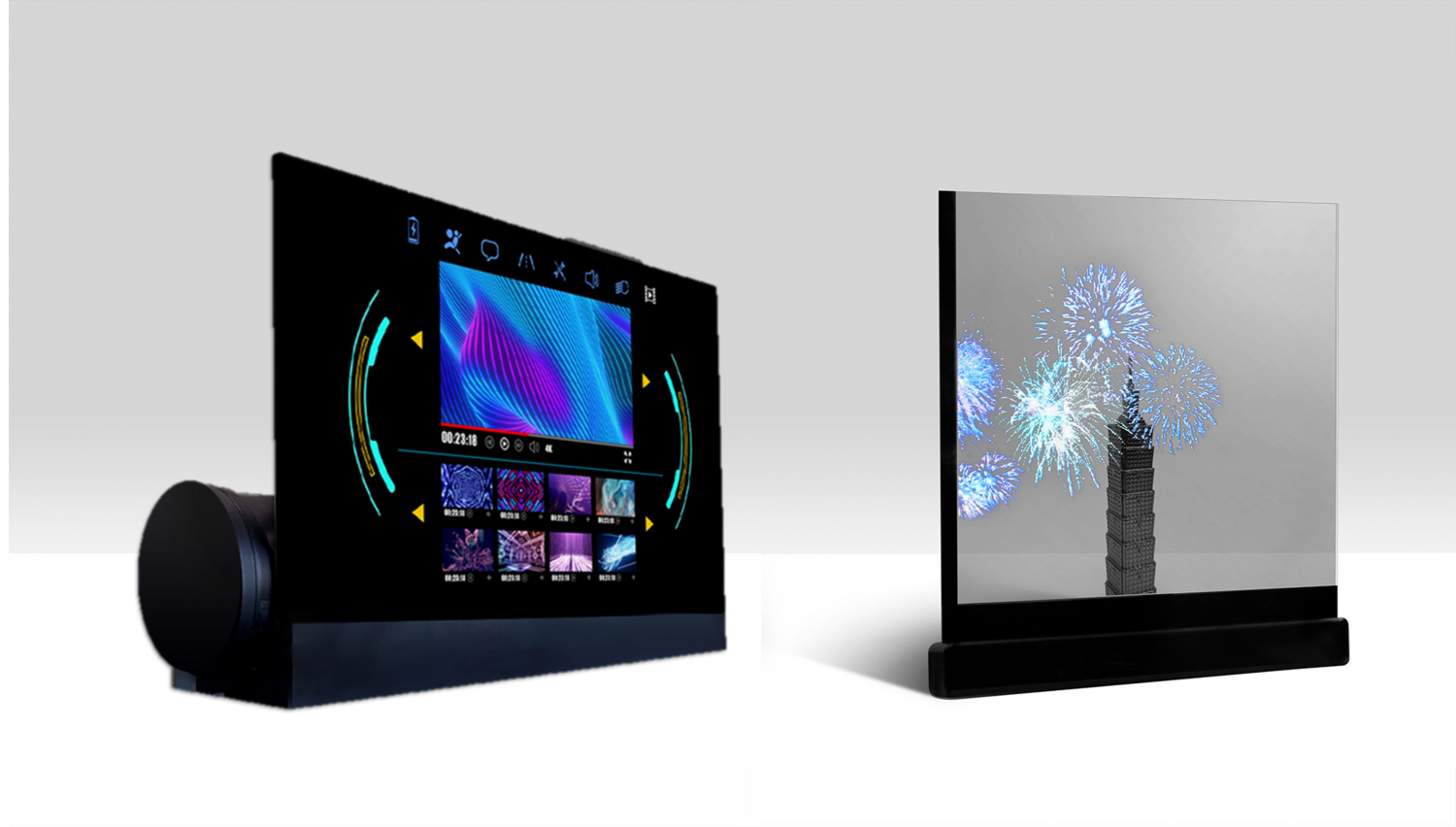 可卷式、折迭性、高透明